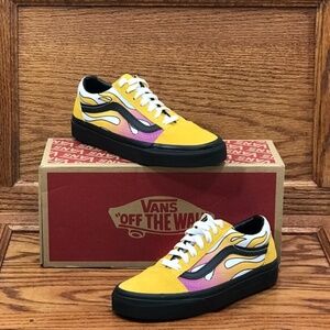 Vans Old Skool Flame Banana‎ Black Shoes